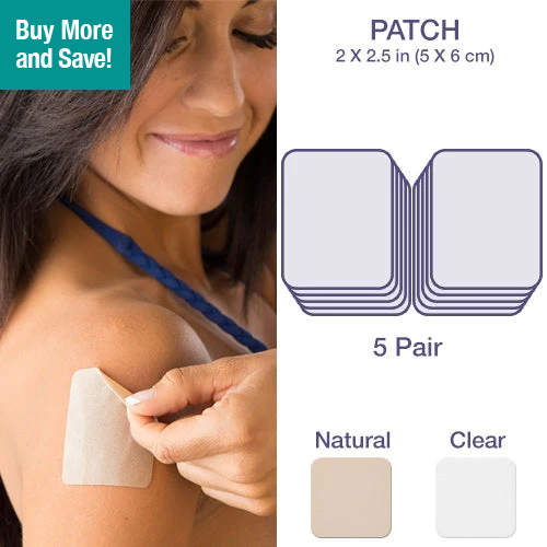 Epi-Derm Patch - 2 x 2.5 in - (5 Pair) (Clear) Silicone Scar Sheets from Biodermis