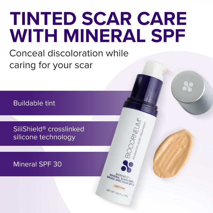 BIOCORNEUM SiliShield + Tinted Mineral SPF 30, Light Tone