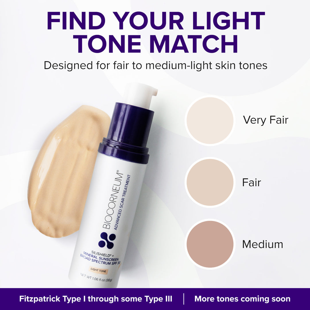 BIOCORNEUM SiliShield + Tinted Mineral SPF 30, Light Tone